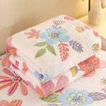 couverture polaire fleur rose printemps automne portable qualité hospitalière hôtelière voyage maison