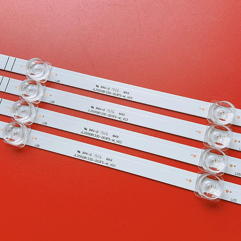 bande led blanc moderne 1055mm clips transparents 3v lisse opaque