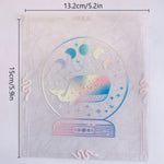 autocollant mural transparent décoratif fleurs papillon soleil texte motivation fenêtre mur intérieur maison