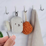 crochets murals modernes fer noir argenté lisses vis multifonctionnels maison cuisine salle bain