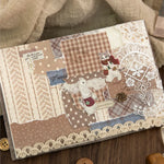 papier patchwork vintage motifs carreaux pois damasé boutons bois opaque mariage anniversaire noël création