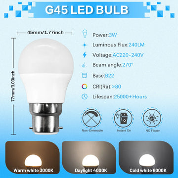 lot ampoules led boule blanche mate base b22 maison salon chambre moderne