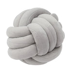coussin rond gris blanc nœud plat velours doux moderne salon lit enfants