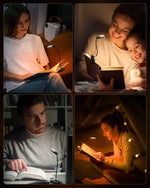 lampe lecture pinces rechargeable led blanc noir écran charge moderne minimaliste