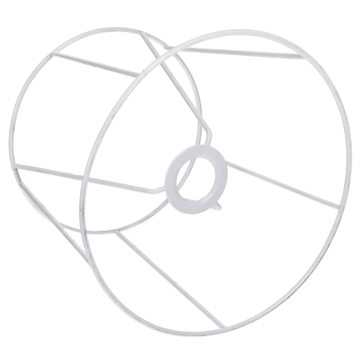 abat jour structure métallique blanc industriel minimaliste suspension fil cage protection ampoule