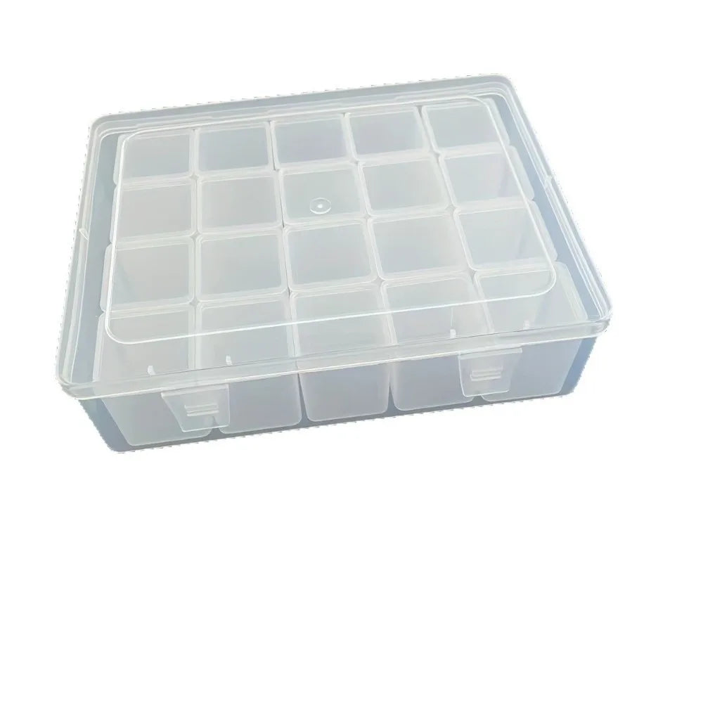 rangements boîtes transparentes réutilisables organisation bijoux conteneurs petites boîtes modernes étiquettes numérotéesscrição