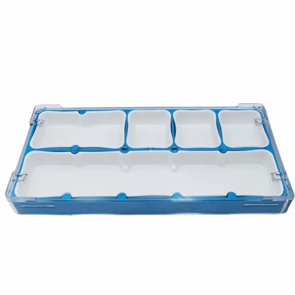 boîte rangement transparente pièces montre compartiments séparateurs pratique moderne espaces grandes petites dimensions clips