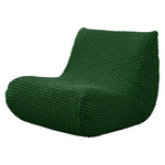Housse fauteuil moderne crème texture relief lavable 30x60x70cm