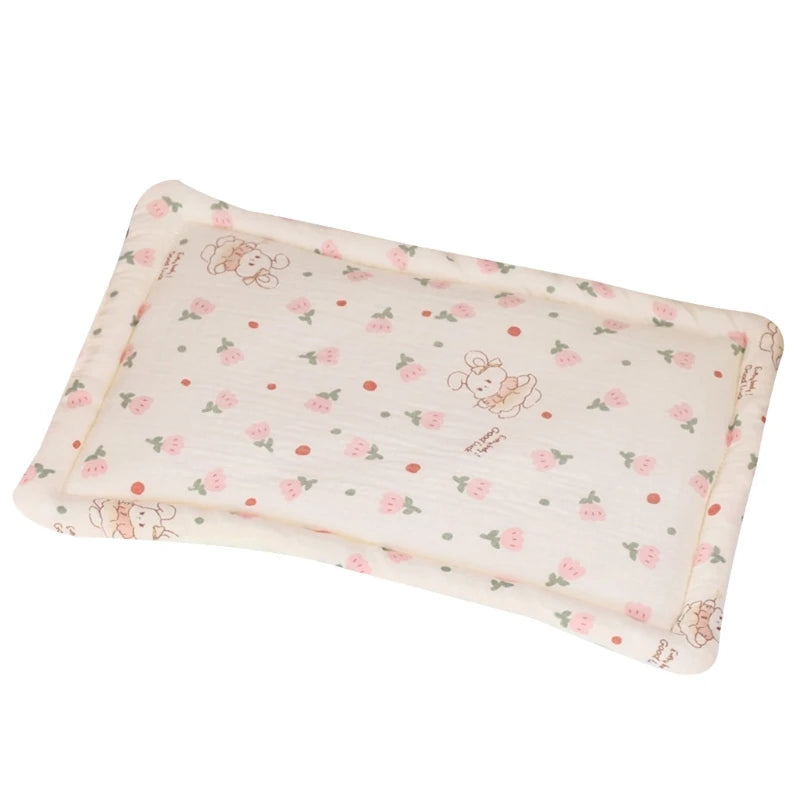 oreiller bébé coton animal motif nuages étoiles gaufré doux multifonctionneau quatre saisons