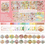 sticker book miniature scenes spiral binding colorful animal stickers creative journal supplies kawaii numbered