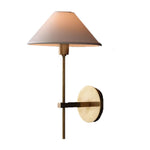lampe murale conique abatjour opaque moderne minimaliste or blanc gris beige vert