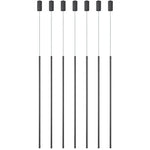 suspension lumineuse led minimaliste moderne noir blanc cassé plusieurs lampes fil métallique opaques diffuse