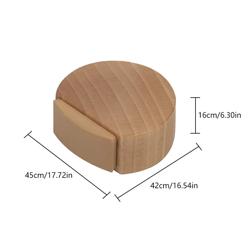 Cale porte en bois blanc protection mur