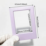 cadres photo aimants couleurs violet rose bleu moderne minimaliste cartes postales