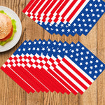 serviettes jetables américaines indépendance rouge blanc bleu drapeau étoiles rayures festives 20pcs