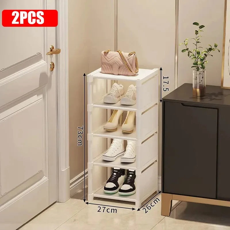 étagère chaussures moderne noir blanc matériau métal pp ps