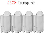 porte brosse dents adhésive transparente moderne support salle bains blanc simple minimaliste