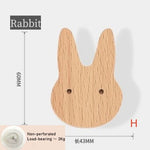 porte clés mural animal bois naturel minimaliste adhésif vis simple modernité chambre enfantDecorationMurale