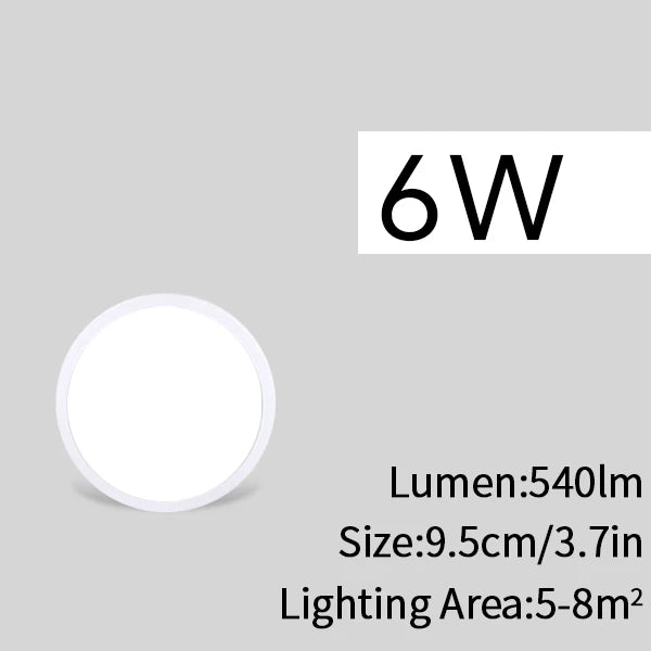 plafonnier led moderne blanc mat économique 18w 18cm sans scintillementflux lumineux