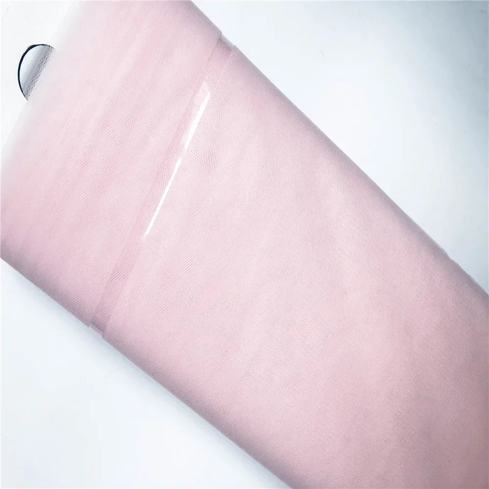 tulle polyester blanc orange rose fin élégant bricolage mariage anniversaire 137cm 3650cm