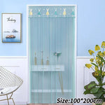 rideau moderne violet rose bleu clair brodé transparent chambre salon