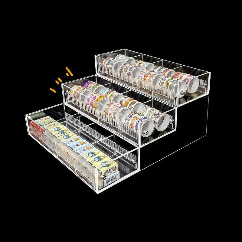 organisateur moderne réutilisable transparent pliable respectueux environnement adhésif articles divers stockage