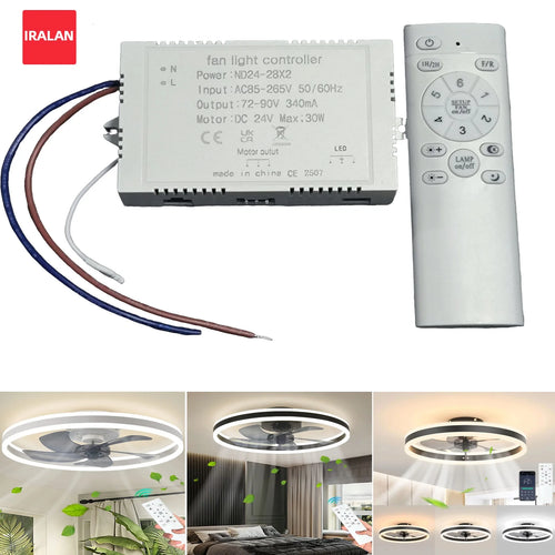 pilote ventilateur led bande lumineuse intelligent transformateur remplaçable éclairage intensité variable contrôleur télécommande ruban