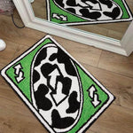 tapis sol moderne motif graphique doux antidérapant décoration maison chambre salon intérieur gris