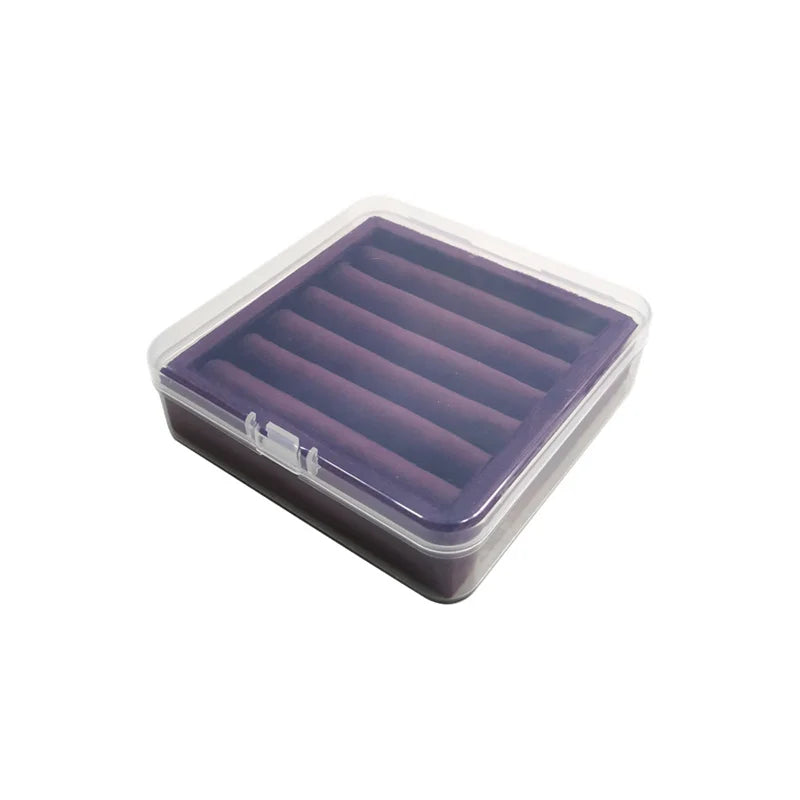 boîtes bijoux velours transparent violet bleu marine vert rouge contemporaines