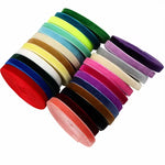 rubans velours opaques élégants couleurs unies polyester nylon