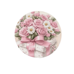 placemat classique floral oiseaux vert beige rose blanc 35cm 35cm