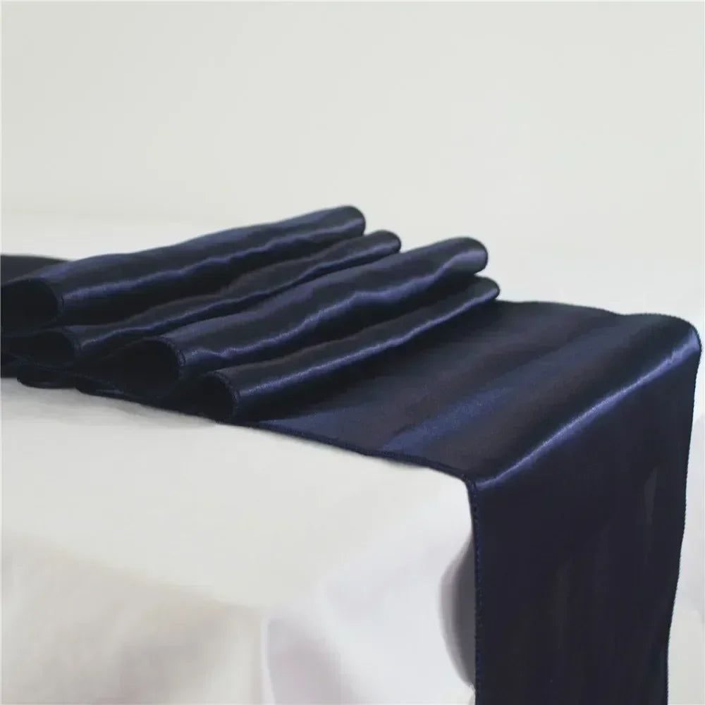 chemin table violet uni satin moderne décoration mariage fête anniversaire maison luxe chic
