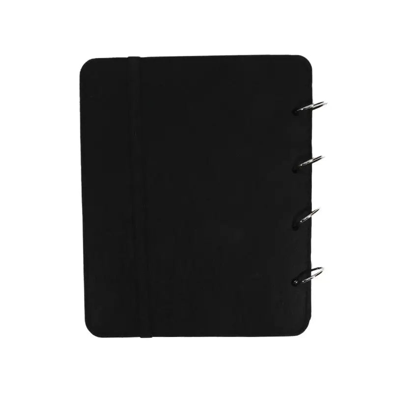 rangement breloques livre velours noir blanc rose moderne 120 trous anneaux détachables portatif voyage
