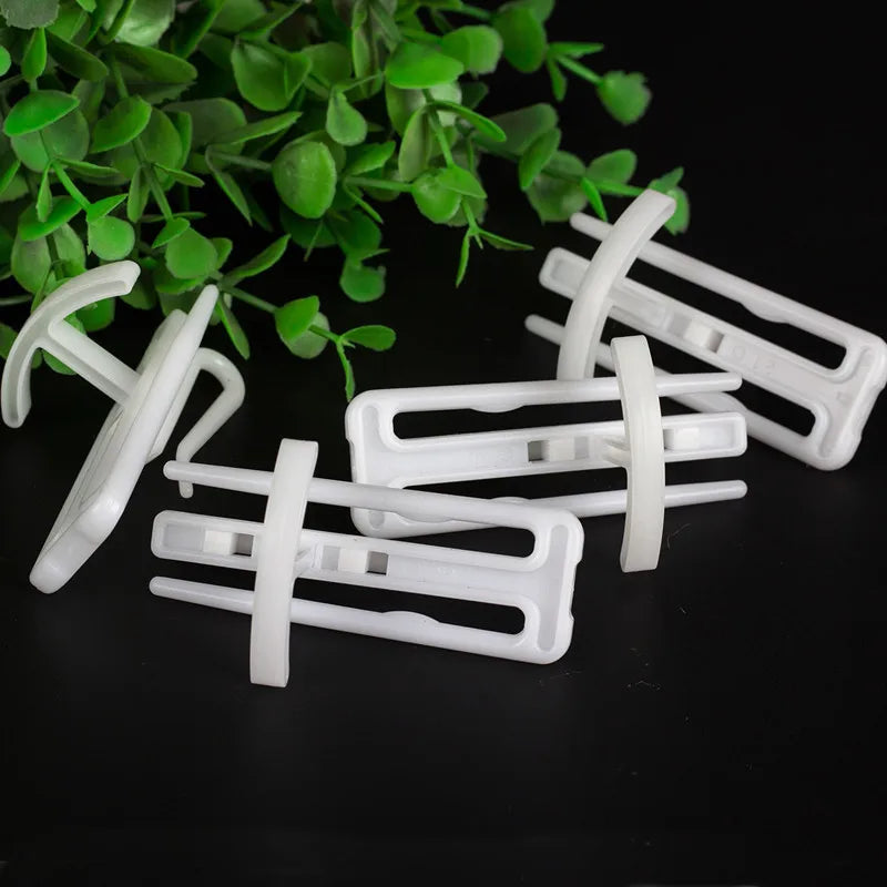 clips suspension blancs modernes rideaux accessoires fenêtre plastique mélamine haute qualité 50 pièces