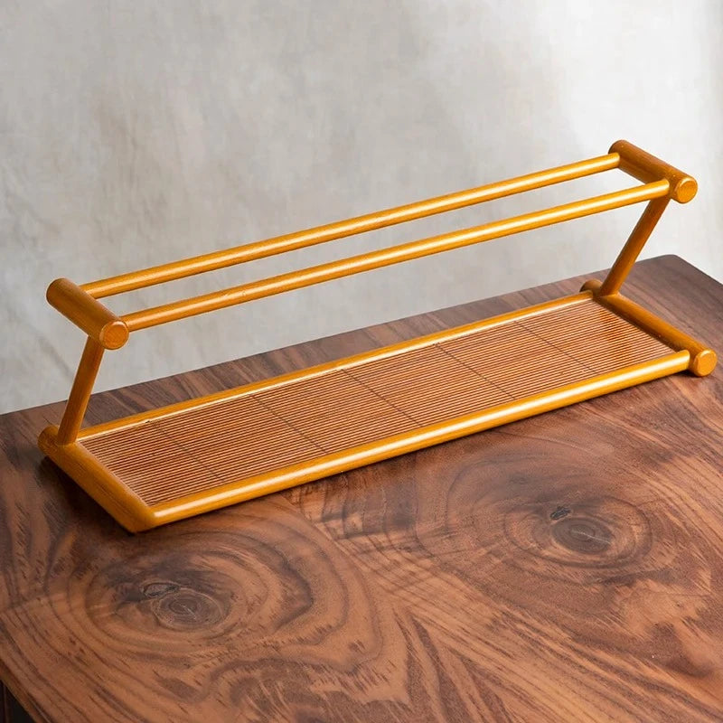 porte tasses théière plateau décoration asiatique tasses céramique théière cordon serrure bois texturé