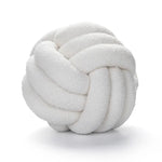 coussin décoratif rond velours effet nœud canapé salon moderne maison texte