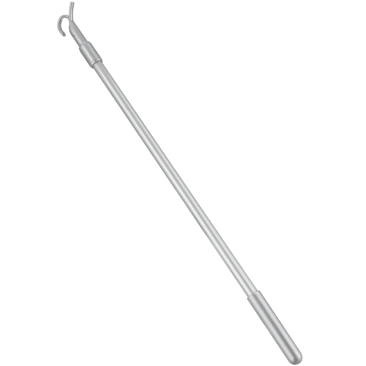 rideau tige télescopique argentée moderne crochet accessoire store vertical ouverture tissu chanvre lisse