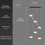 suspension lumineuse moderne blanc noir led salon chambre étude 2000lm 82000lm 90v 260v