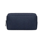 Sac main moderne toile gris clair zip compartiments internes taille 16 23 cm