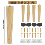 pieds meubles bois massif moderne 8cm 15cm 20cm 25cm vis plaques montage
