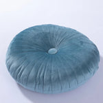 coussin rond velours brodé mousse pu polyester moderne orange jaune gris roseversible non amovible
