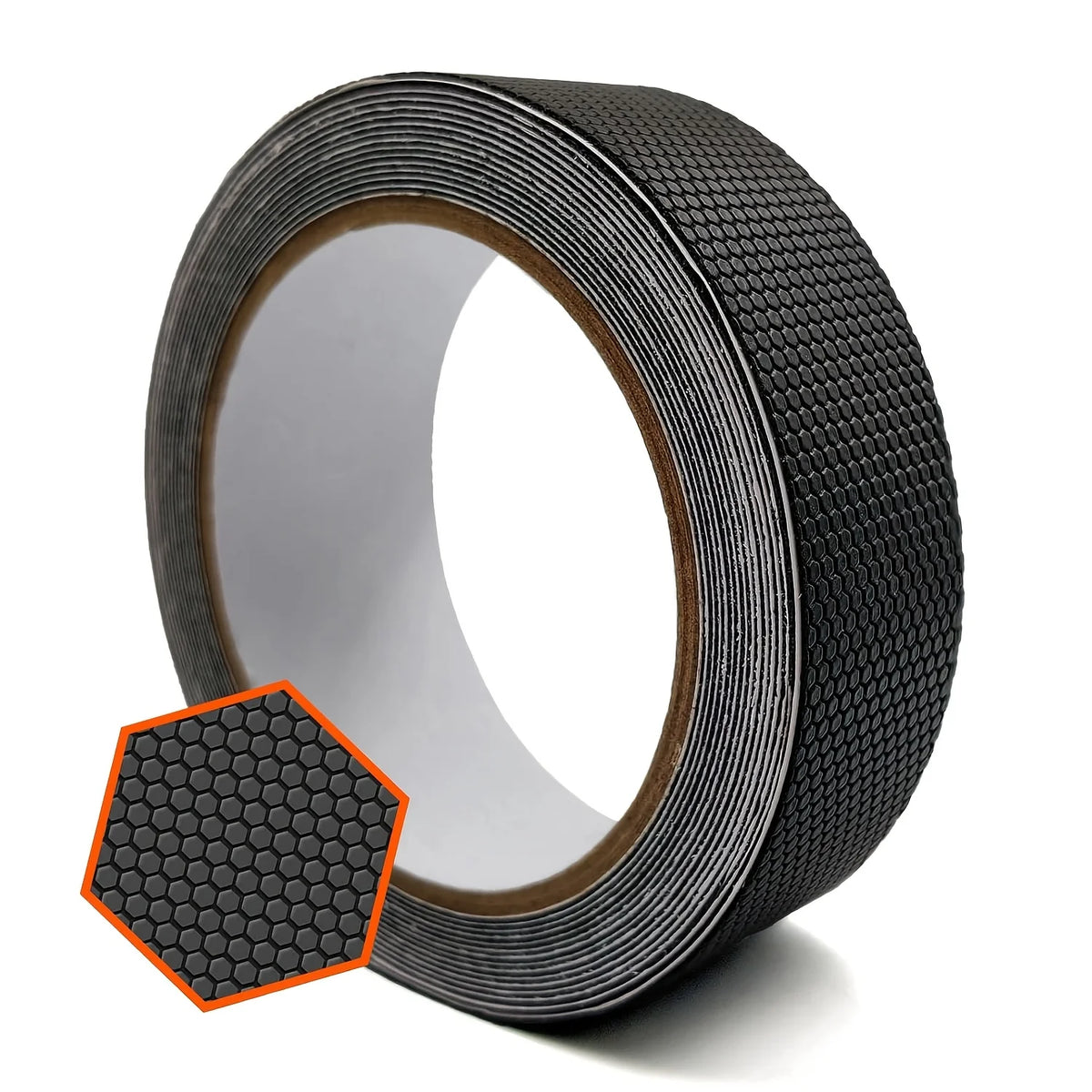 ruban adhésif antidérapant noir texture hexagonale moderne escaliers cuisine salle bain resistant imperméable