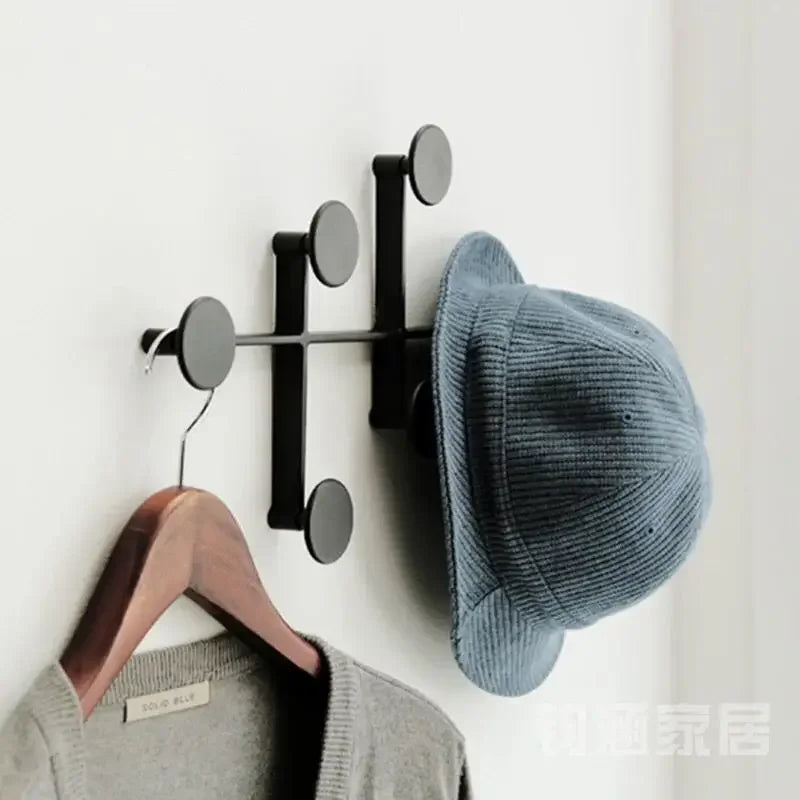 porte manteaux mural moderne métal noir or rouge blanc gris crochet clé chapeau sac