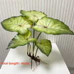 décoration murale moderne plante artificielle feuilles vertes racines apparentes salon chambre coucherextérieur