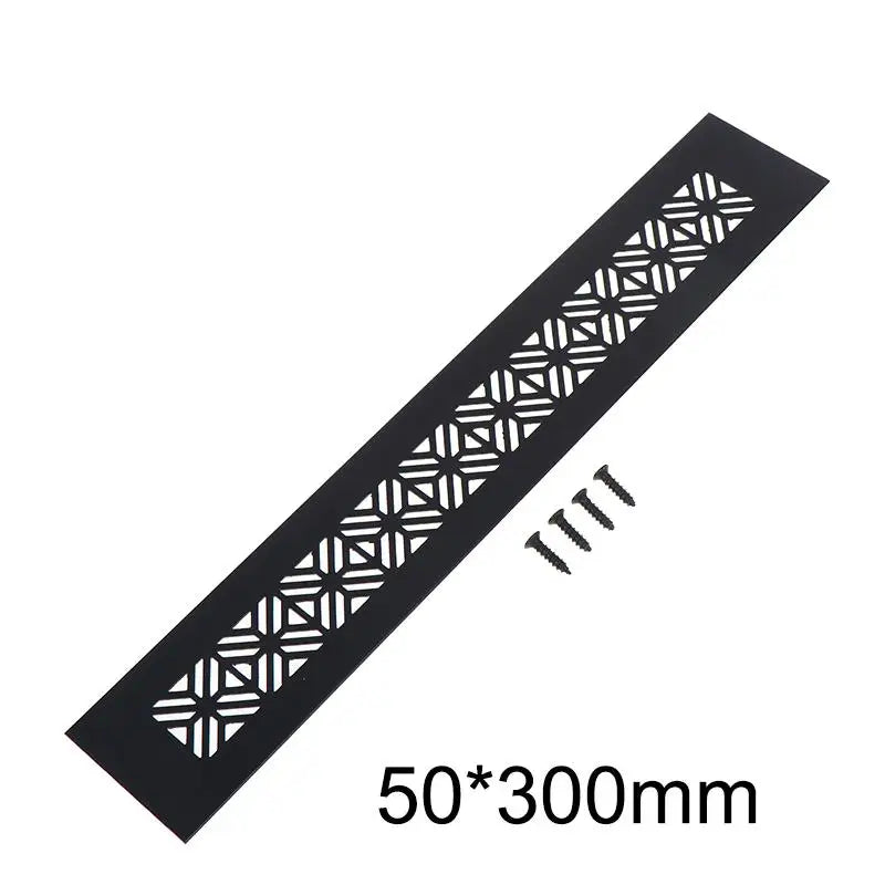 grille ventilation meuble motif géométrique moderne adhésif marron noir blanc