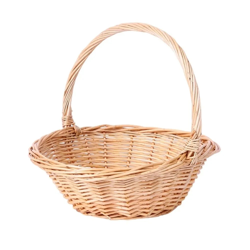 panier tressé osier naturel traditionnel rangement fruits légumes intérieur extérieur durable artisanal