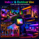 projecteur led rgb 100w ip66 waterproof modernes changement couleur modes dynamiques contrôle luminosité