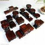 support vases objets decoratifs bois marron texture naturelle artisanale traditionnelle echangetable deco