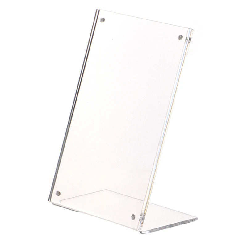 support présentation moderne transparent cartes étiquettes prix 100x150mm 120x80mm