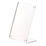 support présentation moderne transparent cartes étiquettes prix 100x150mm 120x80mm